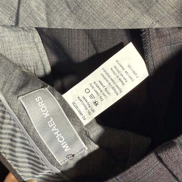 Michael Kors Men's Plaid Classic-Fit Wool-Blend Stretch Suit Pants 42x32 $190 - Picture 8 of 8